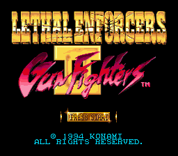 Lethal Enforcers II - Gun Fighters